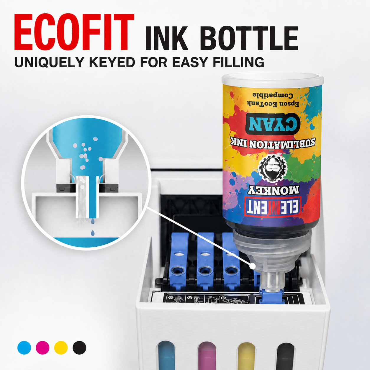 Element Monkey Sublimation Ink For Epson Eco Tank
